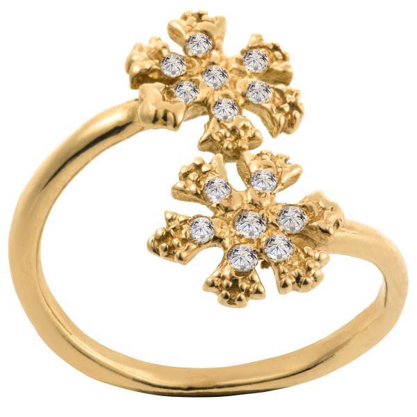 انگشتر طلا 18 عیار پرسته مدل 1024، Parasteh 1024 Gold Ring