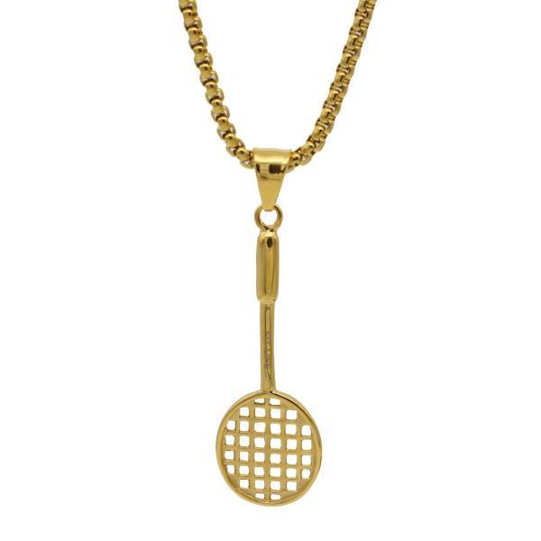 گردنبند لوکسین طرح راکت تنیس مدل N469، Loxin Tennis Rocket N469 Necklace
