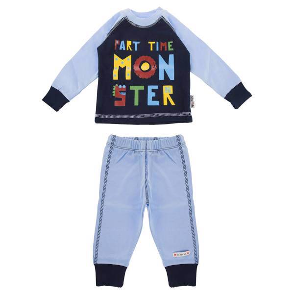 ست لباس پسرانه آدمک مدل 1159011DB، Adamak 1159011DB Baby Boy Clothing Set