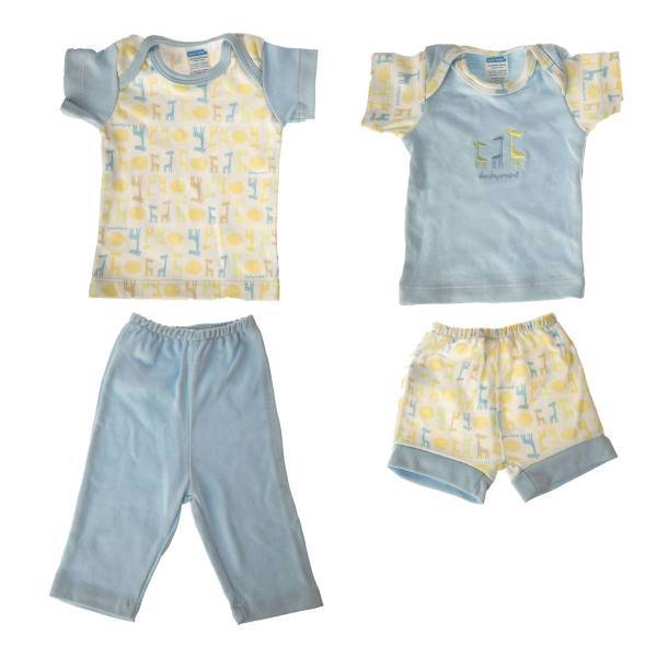 ست لباس نوزادی بی بی مینک مدل Coordinado 4 Pzas کد BM314، Baby Mink Coordinado 4 Pzas BM314 Baby Clothes Set