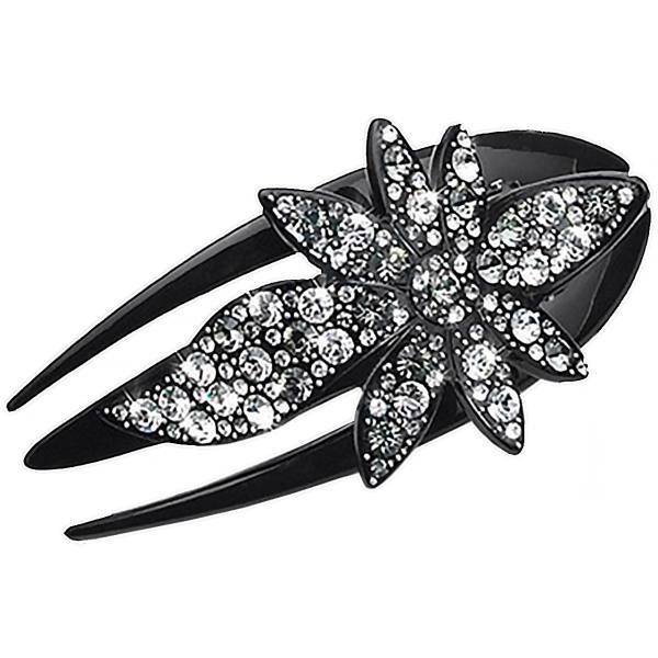 گیره مو الیور وبر مدل 001 74027 Flower Crystal Diamond، Oliver Weber 74027 001 Flower Crystal Diamond Hair Clip