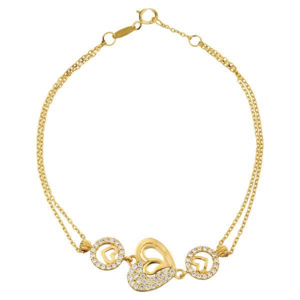 دستبند طلا 18 عیار ماهک مدل MB0235، Maahak MB0235 Gold Bracelet