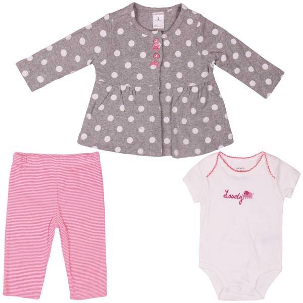 ست لباس دخترانه کارترز مدل 912، Carters 912 Girl Clothing Set