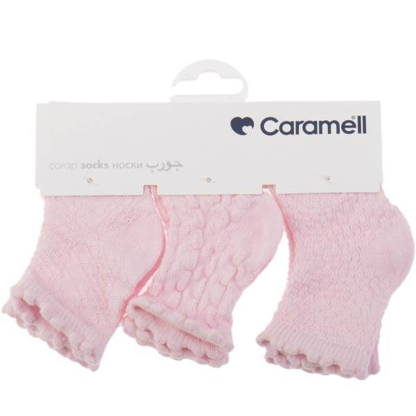 جوراب کارامل مدل COK2393P بسته 3 عددی، Caramell COK2393P Socks Pack Of 3