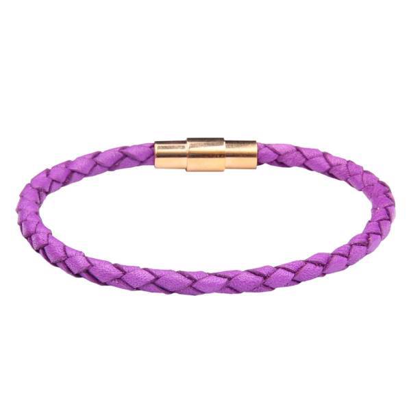 دستبند چرمی آتیس کد I100PURPLE، Atiss I100PURPLE Leather Bracelet