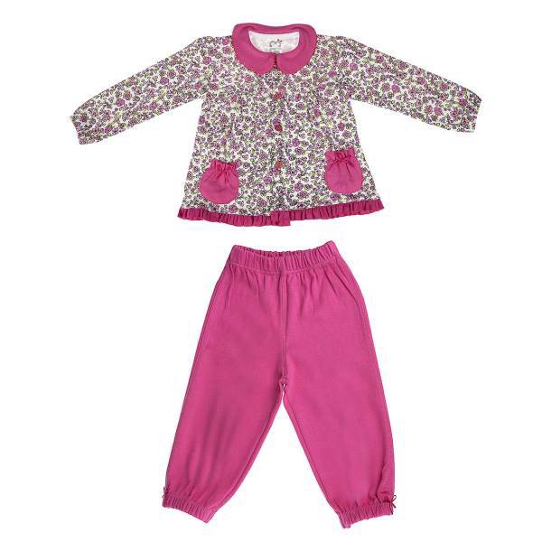 ست لباس دخترانه آدمک مدل 2623001P، Adamak 2623001P Baby Girl Clothing Set