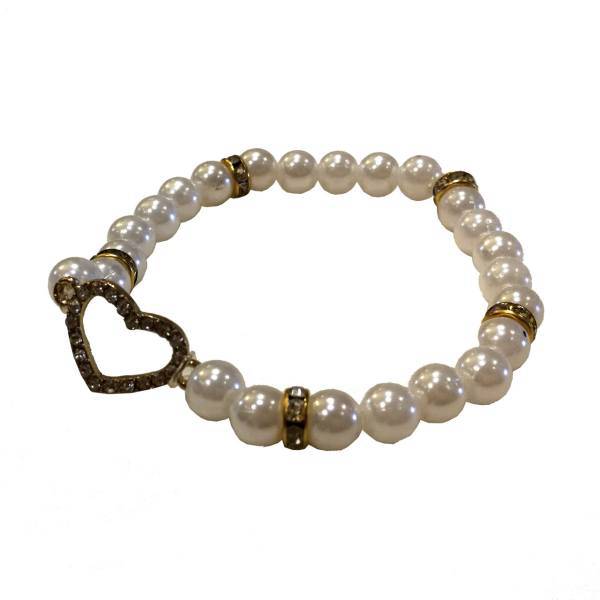 دستبند گالری مه رخ طرح مروارید مدل M01