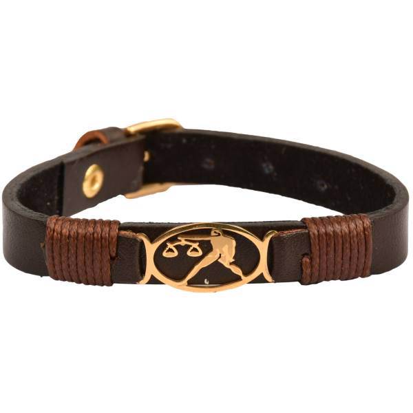 دستبند چرمی کهن چرم طرح تولد مهر مدل BR45-7، Kohan Charm MEHR BR45-7 Leather Bracelet