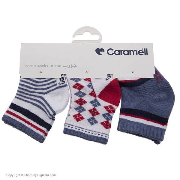 جوراب کارامل مدل 1241-I بسته 3 عددی، Caramell 1241-I Socks Pack of 3