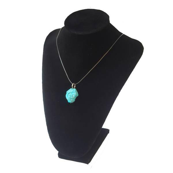 آویز گردنبند فیروزه راف بلو استون کد 396110109، Blue Stone 396110109 Turquoise