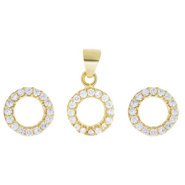 نیم ست طلا 18 عیار رزا مدل SG52، Rosa SG52 Gold Half Set