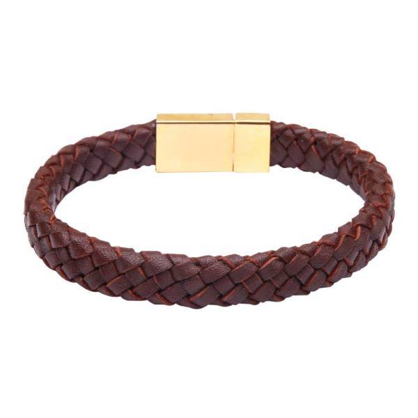 دستبند چرمی آتیس کد مردانه I400BK100BR، Atiss I400BK100BR Leather Bracelet