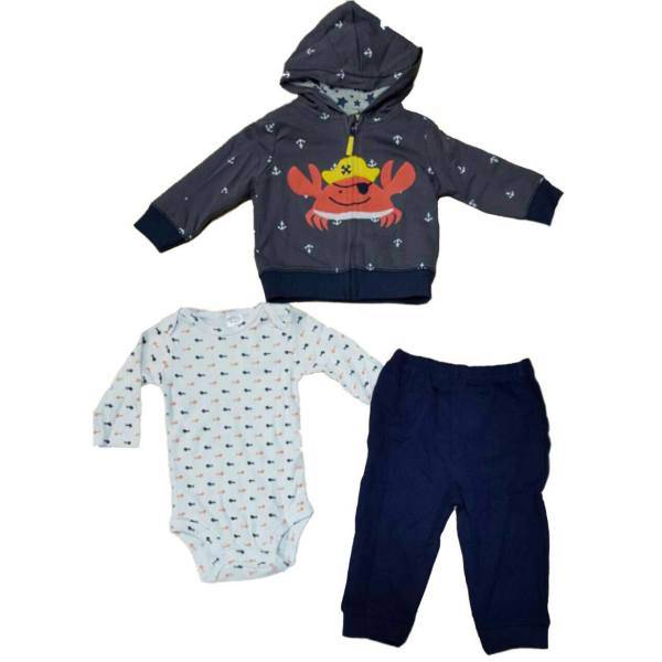 ست لباس پسرانه کارترز مدل 378، Carters 378 Baby Boy Clothing Set