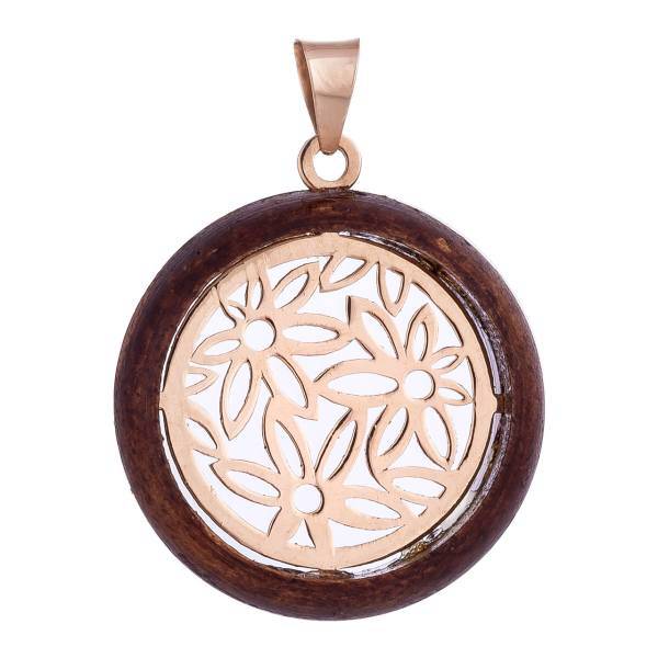 آویز گردنبند طلا 18 عیار ریمو گالری مدل 10447، Rimu Gallery 10447 Gold Necklace Pendant Plaque