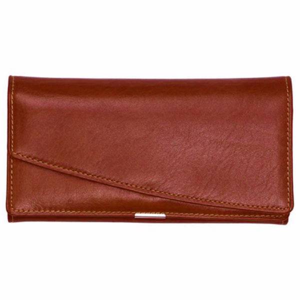 کیف پول زنانه رویال چرم کد W10-Brown