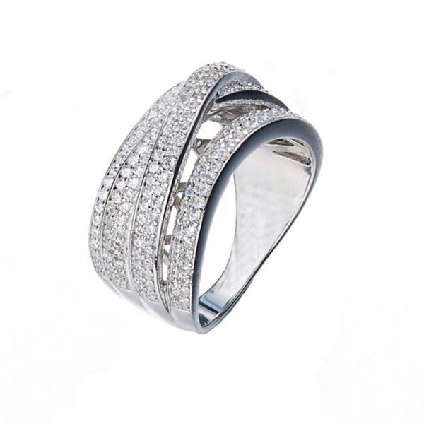 انگشتر نقره شهر جواهر مدل SJ-CR008، Shahrejavaher SJ-CR008 Silver Ring