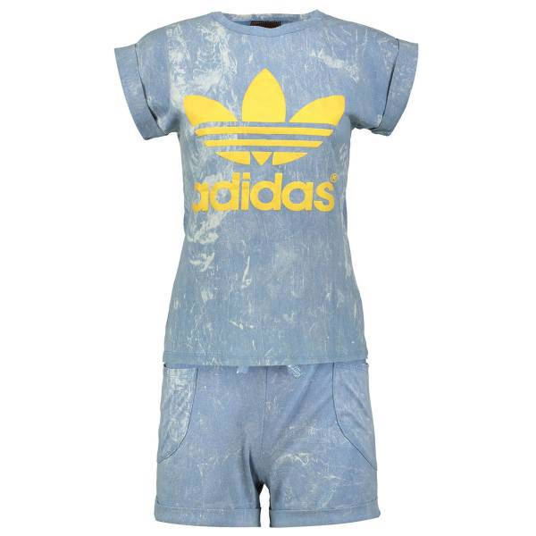 ست تی شرت و شلوارک زنانه مودی سف مدل 17، Modisaf 17 T-Shirt And Shorts For Women