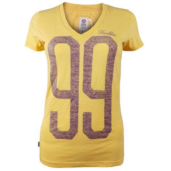 تیشرت زنانه فرانکلین مارشال مدل جرزی یقه هفت کد 644، Franklin Marshall Tshirt Jersey Short for woman