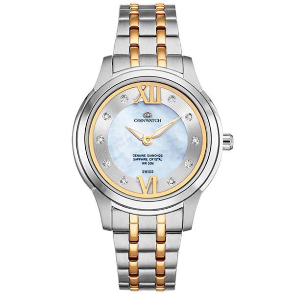 ساعت مچی عقربه ای زنانه کوین واچ مدل C141TWH، Coinwatch C141TWH Watch For Women