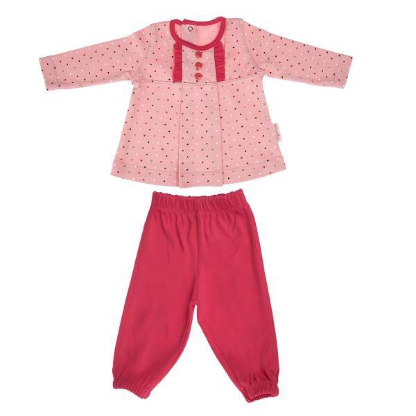 ست لباس دخترانه آدمک مدل 1150011، Adamak 1150011 Baby Girl Clothing Set