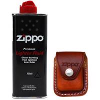 ست کیف فندک و بنزین زیپو مدل LPCBK 000001 Zippo LPCBK 000001 Bag With Fuel Set