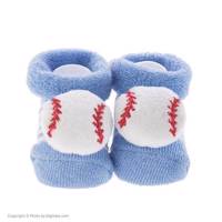 جوراب عروسکی بیبی ساکس طرح بیسبال Baby Socks Baseball Puppet Footwear