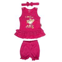 ست لباس دخترانه آدمک مدل 2915001DP Adamak 2915001DP Baby Girl Clothing Set