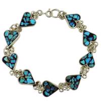 دستبند نقره تاج گوهر کد TG68