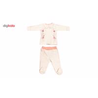 ست لباس دخترانه عزیز به به مدل 2697 Aziz Bebe 2697 Boy Clothing Set