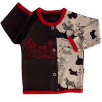 تونیک نوزادی آدمک مدل Dog Black Adamak Dog Black Baby Tunic