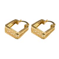 گوشواره طلا 18عیار گالری طلاچی مدل مربع 2 Gold earings