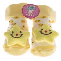 جوراب عروسکی بور بیر طرح جوجه و ستاره Baoer Beier Chiken and Star Socks