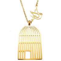 گردنبند شهر شیک طرح پرنده و قفس مدل G126 - Shahr Shik G126 Bird And Cage Necklace