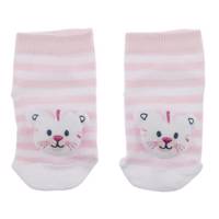 جوراب نوزادی Minidamla مدل Pink Cat Minidamla Pink Cat Socks