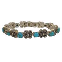 دستبند نقره تاج گوهر مدل TG273