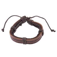 دستبند چرمی جی دبلیو ال مدل B15082 JWL B15082 Bracelets