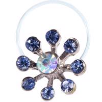 انگشتر پا طرح گل 8 پرنگین دار مدل Toe Ring3