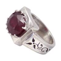 انگشتر نقره تاج گوهر مدل TG205