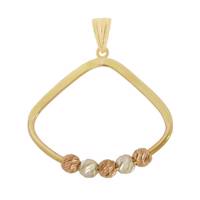 آویز گردنبند طلا 18 عیار شانا مدل N-SG61 Shana N-SG61 Gold Necklace Pendant Plaque