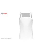 زیرپوش رکابی یقه خشتی نخی مردانه رویین تن پوش مدل 31316 Rooeentanpoosh 31316 Cotton Sleeveless Undershirt for Men