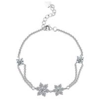 دستبند شهر جواهر مدل SJ-BC025 Shahrejavaher SJ-BC025 Silver Bracelet