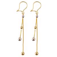 گوشواره طلا 18عیار گالری طلاچی مدل آویز 12 Gold earings