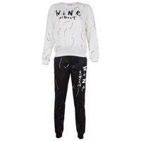 ست تی شرت و شلوار دخترانه مزون الیها مدل 85 Mezon Eliha 85 T-Shirt And Pants For Girls