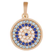 آویز گردنبند طلا 18 عیار زرین مدل AB1105 Zarin AB1105 Gold Necklace Pendant