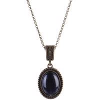 گردنبند ناردونه مدل بیضی قاب بنفش Nardooneh Necklace