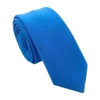 کراوات ساتن ساده هکس ایران مدل KS-DARBAR BLU