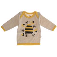 تی شرت آستین بلند نوزادی آدمک مدل Bee Adamak Bee Baby T Shirt With Long Sleeve