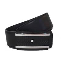 کمربند مردانه مدل Mont Blanc Black Bold Mont Blanc Black Bold Belt For Men