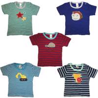 تیشرت آستین کوتاه کارترز مدل 601-12-2 بسته 5عددی 9تا12ماه carters 601-2 tshirt 5pack