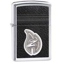 فندک زیپو مدل Leather Stitching کد 28800 Zippo Leather Stitching 28800 Lighter